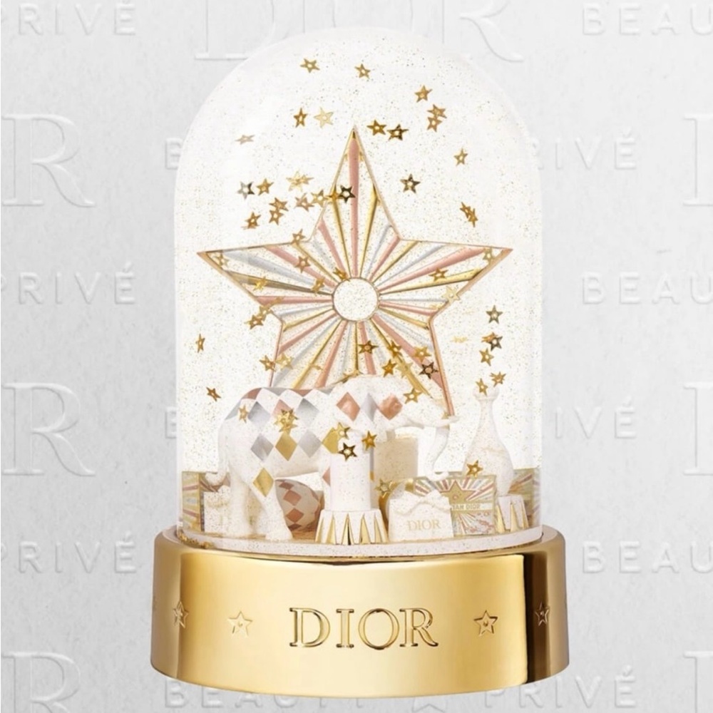 DIOR SNOW GLOBE 2025 CIRCUS OF DREAMS PLATINUM HOLIDAY GIFT NEW SEALED!!!